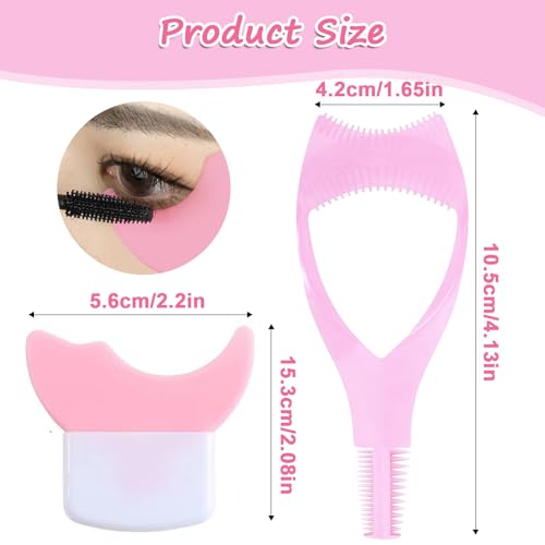 Leogony 3PCS Mascara Shield Applicator Guard, 3 In 1 Eyelash Tool for Makeup, Lash Guard Set for Woman - Image 3