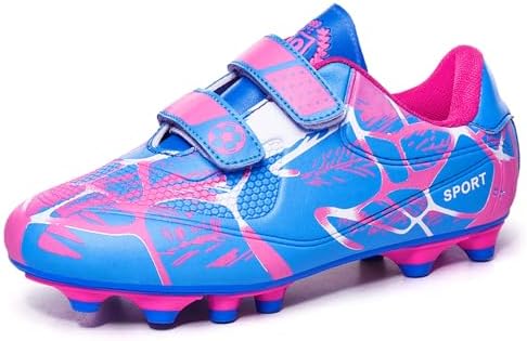 Fußballschuhe Kinder Fussballschuhe Jungen Mädchen Trainingsschuhe 28-37EU | Outdoor Kunstrasen Turf Football Shoes Unisex Fußball Schuhe Atmungsaktiv Rutschfest AG/FG Sportschuhe