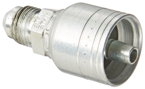 Image of Aeroquip 1AA5MJ4 Carbon Steel Global TTC (Thru the Cover) Crimp Hose Fitting Male SAE, Straight, 1 /4 inch Hose ID, 1 /2 inch - 20 Thread