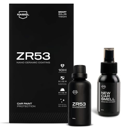 Nasiol ZR53 Nano Ceramic Coating and New Car Air Freshener Set