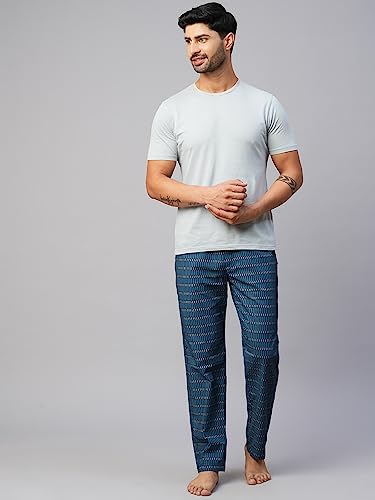 Image of Urban Scottish Men's Lounge Pants 100% Cotton Men's Lounge Night Pant Comfortable Leisure-Wear Lower with an Elastic Waist-Band and Regular Fit Track Pants, Machine Washable Stay at Home