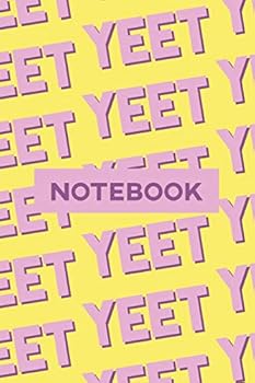 Paperback Notebook: Yeet Pink Purple Typography Meme Pattern Book