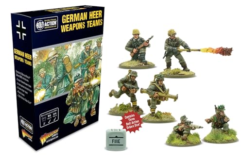 Warlord Games Squadre di armi dell'esercito tedesco, miniature in scala