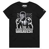 Mohammed Ali Goat Sports Graphic T-Shirt with Premium Design Undisputed Fighting Champion Tee for Boxing Fans - B, FR, M Black