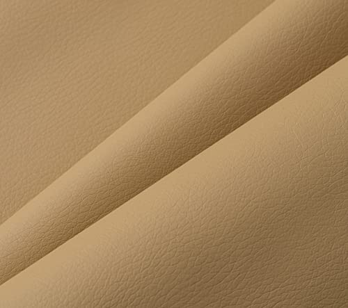 IPEA Simili Cuir Beige Noyer pour Revêtement et Décoration – 140 x 50 cm – Made in Italy – Tissu Cuir Synthétique Souple pour Canapés, Chaises,...