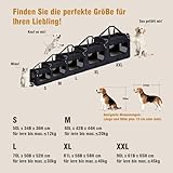 Zedelmaier Hundebox Faltbar Hundetransportbox, XL 81x58x56cm, robust Transportbox für Hund & Katze Groß Hundetasche Auto Haustiertransportbox für Unterwegs & Zuhause Schwarz