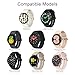 4 Pack Bands Compatible with Samsung Galaxy Watch Active 2 Band 40mm 44mm, 20mm Soft Silicone Sport Replacement Strap for Galaxy Watch Active Band Women Men