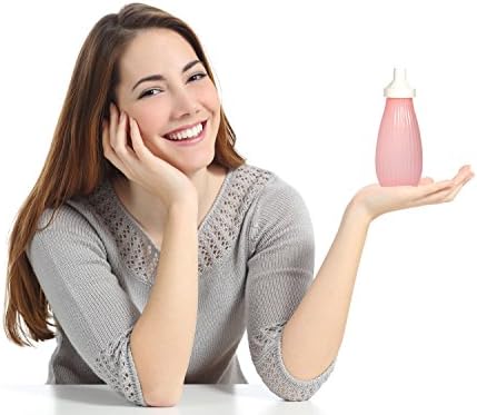 RVDKBULB Feminine Perineal Irrigation Bottle,PVC & BPA Free-12 Fl Oz Capacity,Made in Taiwan,Pink