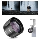 Ulanzi CL-006 スマホ 望遠レンズ 60mm 高倍率HD2.5Xスマホレンズ スマホ用カメラレンズ スマートフォン用 焦点距離500-700mm 17㎜ネジ式/クリップ付き 外付け式 小型 運動会/旅行/動物 iPhone/Androidほぼ全機種対応簡単装着 ブラック