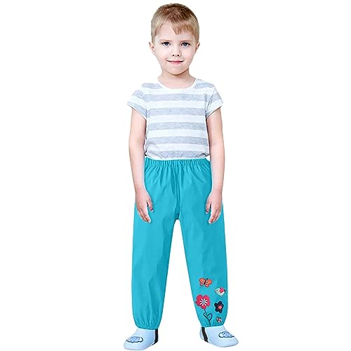 Betadog Kids Joggers with Pockets & Drawstring Warm Trousers Kids Unisex Soft Brushed Fleece Pants (Blue, 2-3 Years)2