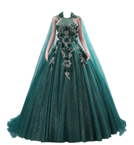 Image of Women's Beading Sweetheart Ball Gown Tulle Layed Long Quinceanera Dress