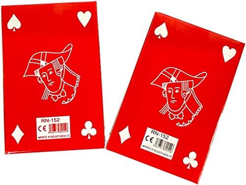 REQUISITE NEEDS Playing cards, Plastic , Set of 2, Black, Washable, Waterproof