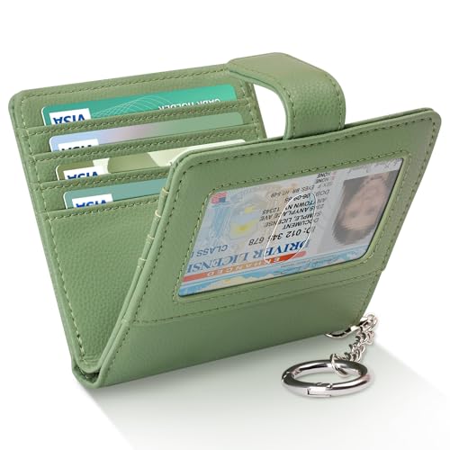 FurArt Bifold Wallet for Women with 9 Slots RFID Blocking ID Window Compact Card Holder Wallet