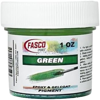 Green Pigment for Epoxy Resin & Gelcoat Concentrated Colorant - 1 oz