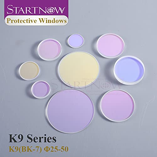 Ventanas protectoras láser Startnow de cristal K9 para soldadura 39x2 10 uds 2