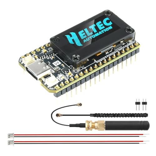 Heemol für LoRa 32 V4 ESP32 Entwicklungsboard mit 0 96-Zoll OLED Bildschirm Bluetooth WiFi ESP32-S3R2 SX1262-Chip Modul Entwicklungsboard für Meshtastic IoT-Geräte Smart Home und Wireless