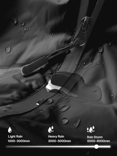 SaphiRose Unisex Rain Poncho Raincoat Hooded for Adults Women with Pockets3