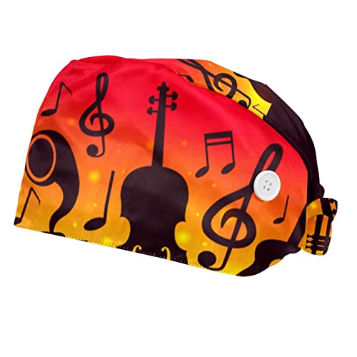 RIEODKFMHD Lot de 2 casquettes de travail avec boutons réglables pour homme et femme avec bandeau lavable, taille unique, Multicolore 20, M/L