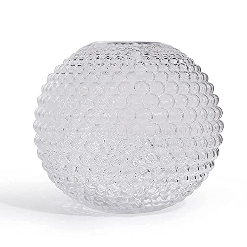Magcolor Small Glass Round Vase For Weddings, Events, Decorating, Arrangements, Flowers, Office Or Home Décor, Pack Of 1 (6.9“ Tall 6.9“ Wide) #TOP6