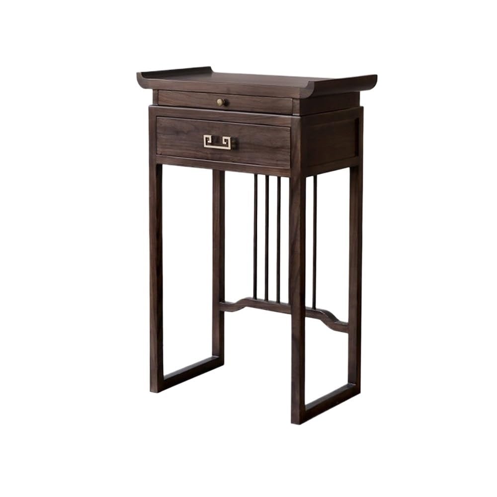 buddhist altar shelf Walnut Solid Wood Console Table Altar Display