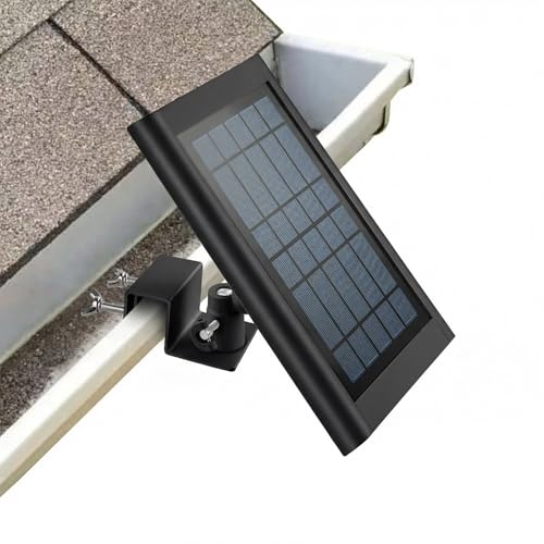 ALERTCAM Gutter Mount for Solar Panel, Adjustable Weatherproof Aluminum Alloy