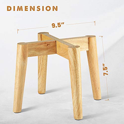 Litada Plant Stands (Set Of 2) Mid Century Modern Plant Stand Indoor (Plant Pot Not Included) Flower Pot Holder Home Decor (Natural-2Pcs) #TOP1