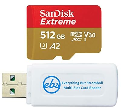 SanDisk 512GB Extreme Micro V30 A2 Class 10 Memory Card SDSQXAV-512G-GN6MN