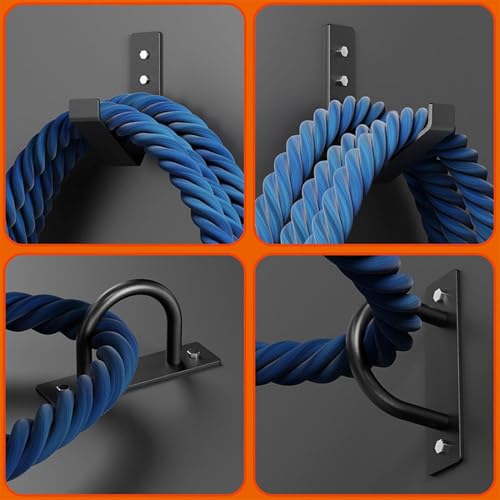 Gancho multiusos resistente de acero estructural para cuerda de batalla 4
