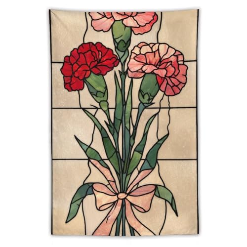Tapisserie fleurs roses Jubonexis pour creer un coin cocooning esthetique dans un dortoir