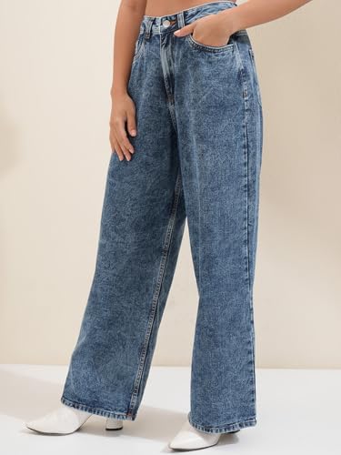 Image of Tokyo Talkies Women Cotton Baggy Jeans | Machine wash