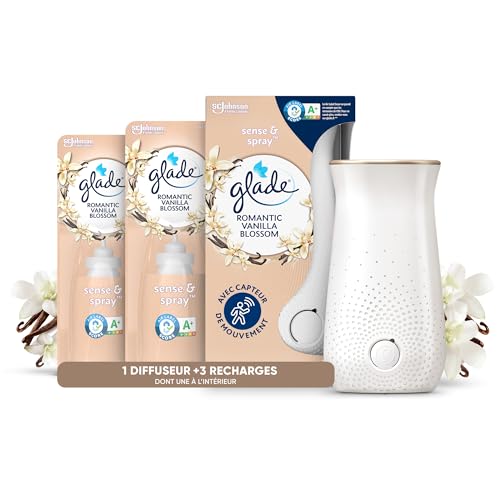 Glade Sense et Spray Diffuseur à Détection de Mouvement - Infusé Aux Huiles Essentielles -...