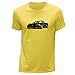Produktbild Stuff4 Herren/Klein (S)/Gelb/Rundhals T-Shirt/Schablone Auto-Kunst/ZR1 Corvette
