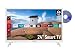 Produktbild Telefunken XH24K550VD-W 24 Zoll Fernseher / Smart TV (HD ready, HDR, Triple-Tuner, 12 Volt Anschluss, DVD-Player) - 6 Monate HD+ inklusive [2022] [Energieklasse F], Weiß