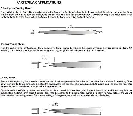 Oxygen Propane Torch Kit With Pressure Meter Compatible With Mapp, Map Gas With Cylinders Metal Stand For Heating, Soldering, Brazing Welding Torch Kit #TOP6