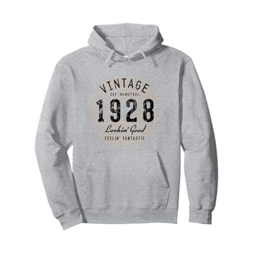 Vintage cumpleaños nacido en 1928 Sudadera con Capucha