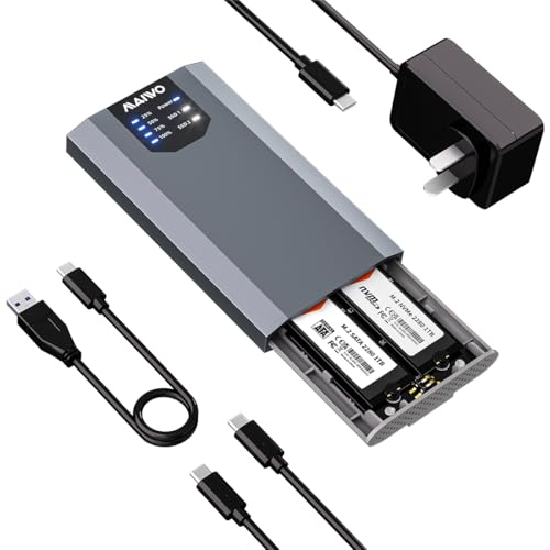 Enclosure Duplicador M.2 SSD MAIWO K2023CL USB 3.2 miniatura 1