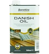 Barrettine Premier Danish Oil (500ml) - Water Repellent Danish Oil for Wood Turning, Scandinavian...