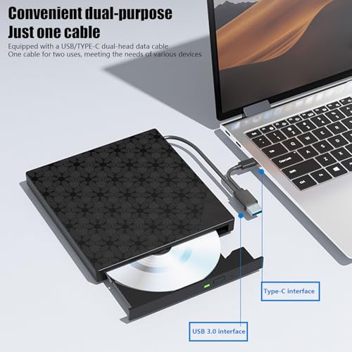 Hub USB C et lecteur de disque réinscriptible pour ajouter des ports USB sur PC