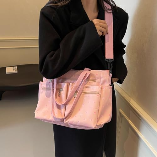 Casual Messenger Bag Floral Nylon Crossbody Bag Chic Shoulder Bag Travel Daypacks2