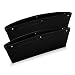 Leather Car Seat Gap Filler, Ampper Car Seat Side Console Slit Caddy Catcher Storage Box Pad Pocket Premium Quality PU Leather - (0.79 - 1.6" Gap Fit, Black, 2 Pack)