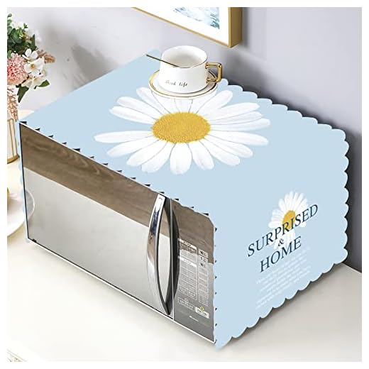 Capa De Algodão Para Forno De Micro-ondas, Protetor Superior à Prova De Poeira Com Sacos De Armazenamento Laterais, Capa Universal Para Casa E Cozinha(F)