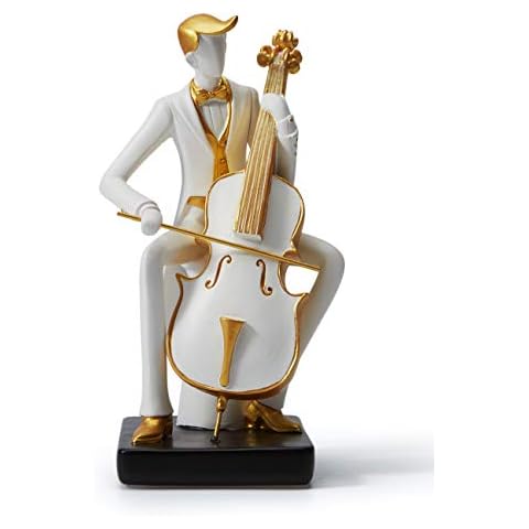 Figura Musico Escultura Piano Estatua Resina Musical Cover