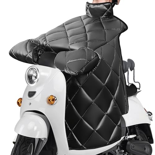 Protection coupe-vent pour moto et scooter en cuir synthétique étanche