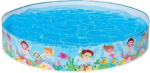Image of Storio 6 Feet Snapset Kids Pool | Large Bathing Tub for Kids | Summer Water Fun Pool Toy - 6ft x 1.3ft Outdoor & Garden Splash Pool for Toddlers, Boys & Girls