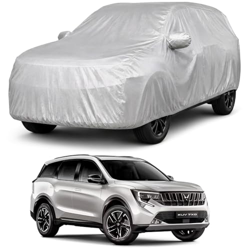 Image of Autofact Car Body Cover Compatible with XUV 7XO 2026 | Custom Fit Car Cover | 100% Water-Resistant| Triple-Stitched Lightweight Fabric | Dustproof | Indoor & Outdoor Use | Elastic Bottom