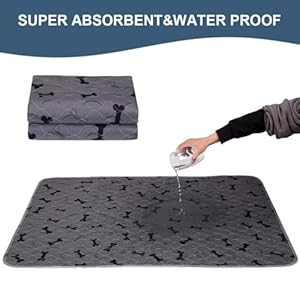 Washable Dog Pee Pads with Free Grooming Gloves,Non Slip Dog Mats with Great Urine Absorption,Reusable Puppy Pee Pads for Whelping,Potty,Training,Playpen Washable Dog Pee Pads with Free Grooming GlovesNon Slip Dog Mats with Great Urine AbsorptionReusable Puppy Pee Pads for WhelpingPottyTrainingPlaypen
