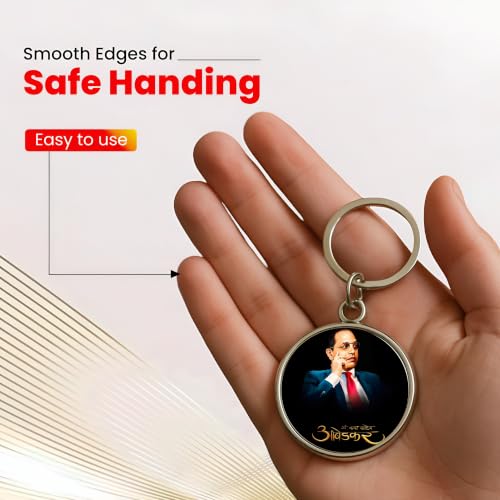 Image of MG | Protective Evil Eye /Spiritual Symbols /Om /Motivational Keychains | Double-Sided Metal Key Ring | Good Luck and devine Charm for Car, Bike, Home & Office