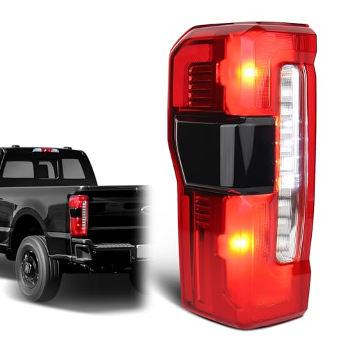 Image of Tail Lights For 2023-2025 Ford Super Duty XLT /LARIAT /King Ranch Left | Ford F250 /F350 /F450 Driver Side Rear Taillights Assembly OE Replace PC3Z13405B ( Halogen W /Blind Spot Bracket W /O Radar)