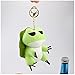 Yqs Porte-clés en Peluche Grenouille Voyage Mignon en Peluche Jouets Poupées Jeu Cartoon Grenouilles Hat clés Sac Peluche Pendentifs Porte-clés poupée