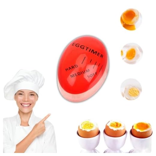 Ovo Temporizador Timer Termômetro Para Ovos Cozimento Ovo Cozido Mole Duro Ou Cremoso (UNICO)
